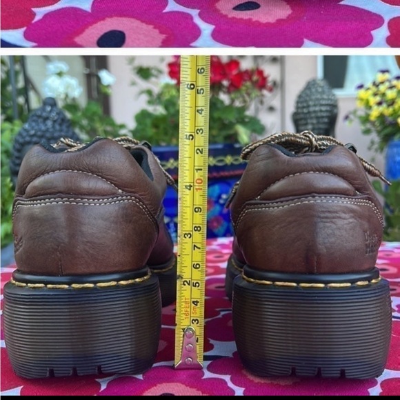 🏴󠁧󠁢󠁥󠁮󠁧󠁿 Vintage Dr. Martens Made in England Platform Oxfords UK 5 - Picture 5 of 13